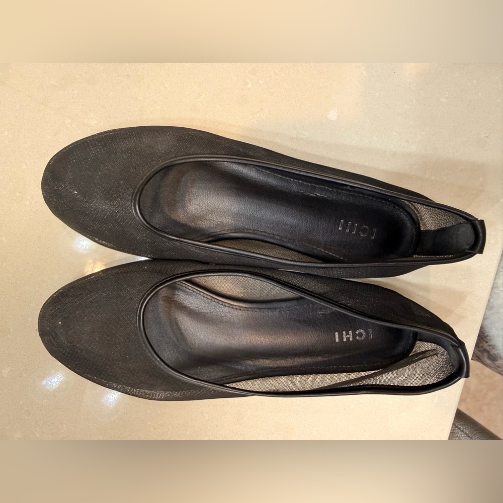 ICHI mesh ballet flats.